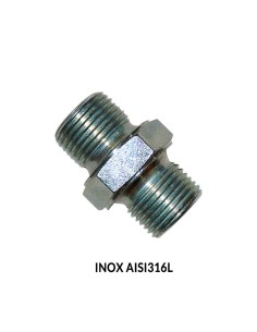 ADAPTADOR MACHO-MACHO BSP (60º) INOX