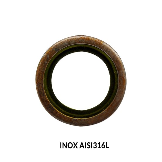 ARANDELA METAL BUNA GAS BSP INOX AISI 316L ARANDELA METAL BUNA GAS BSP INOX AISI 316L