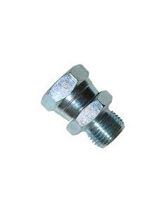 ADAPTADOR MACHO - HEMBRA GIRATORIA BSP (60º) ZINC