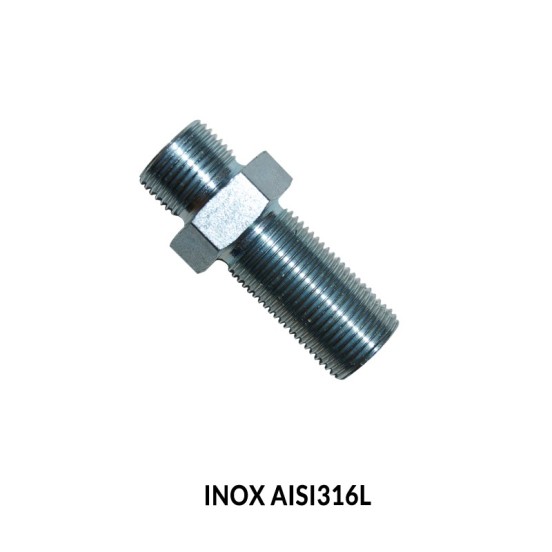PASATABIQUES BSP (60º) INOX AISI 316L