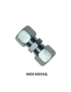 UNION RECTA TUBO-TUBO DIN 2353 INOX AISI316L