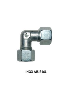 UNION EN CODO 90º TUBO-TUBO DIN 2353 INOX