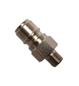ENCHUFE RAPIDO A BOLAS ARS220 PARTE A 1/4" M ACERO NIQUELADO